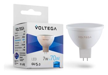 Лампа светодиодная Voltega Sofit GU5.3 GU5.3 7Вт 4000K 7059 Лампа светодиодная Voltega Sofit GU5.3 GU5.3 7Вт 4000K 7059