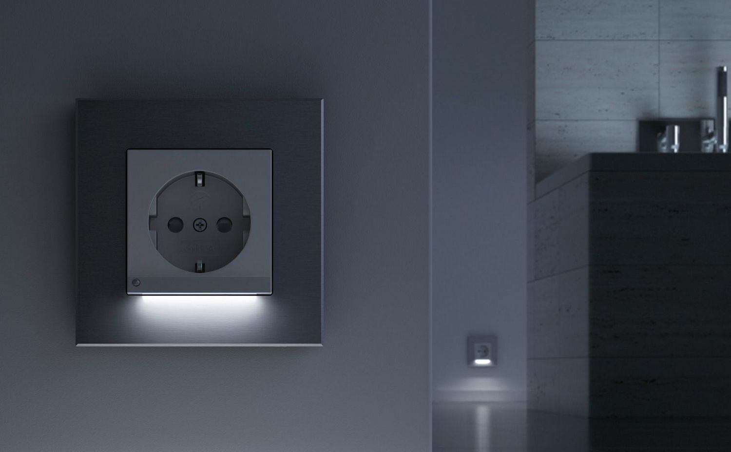 Открыть Выключатели с подсветкой: удобство в темноте Фото Выключатели с подсветкой: удобство в темноте