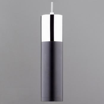 Подвесной светильник Eurosvet Double Topper 50135/1 LED хром/черный Подвесной светильник Eurosvet Double Topper 50135/1 LED хром/черный