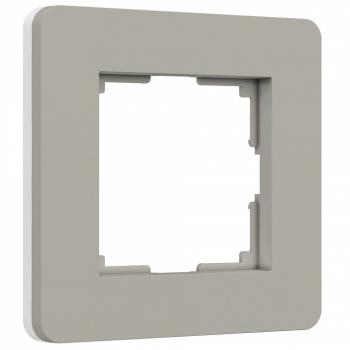 Рамка на 1 пост Werkel Split (дымчатый/белый, soft-touch) W0013067 Рамка на 1 пост Werkel Split (дымчатый/белый, soft-touch) W0013067