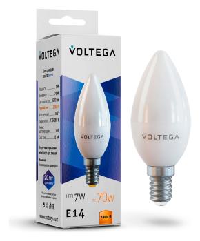 Лампа светодиодная Voltega Candle 7W E14 7Вт 2800K 7048 Лампа светодиодная Voltega Candle 7W E14 7Вт 2800K 7048