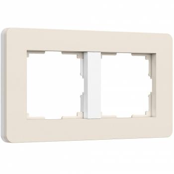 Рамка на 2 поста Werkel Split (айвори/белый, soft-touch) W0023066 Рамка на 2 поста Werkel Split (айвори/белый, soft-touch) W0023066
