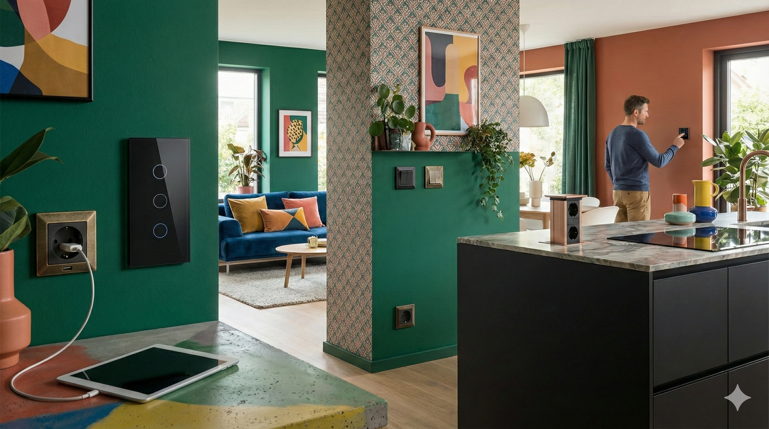 Открыть Розетки и выключатели: как выбрать стильные и безопасные Фото Розетки и выключатели: как выбрать стильные и безопасные