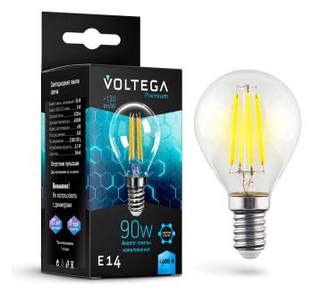 Лампа светодиодная Voltega Globe E14 9W Graphene E14 7Вт 4000K 7137 Лампа светодиодная Voltega Globe E14 9W Graphene E14 7Вт 4000K 7137
