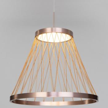 Подвесной светильник Eurosvet Cesta 40016/1 LED коричневый Подвесной светильник Eurosvet Cesta 40016/1 LED коричневый