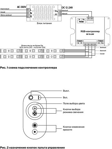 Фото Контроллер-регулятор цвета RGB с пультом ДУ Maytoni Led Strip CLM002