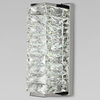 Накладной светильник Eurosvet Blitz 40259 LED хром/ прозрачный хрусталь Strotskis Накладной светильник Eurosvet Blitz 40259 LED хром/ прозрачный хрусталь Strotskis
