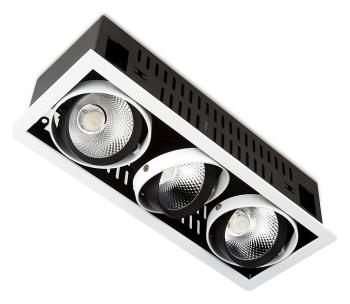 Встраиваемый светильник Ambrella Light Classic T81 T813 BK/CH 3*12W 4200K Встраиваемый светильник Ambrella Light Classic T81 T813 BK/CH 3*12W 4200K