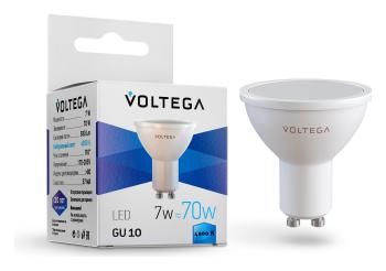 Лампа светодиодная Voltega Sofit GU10 GU10 7Вт 4000K 7057 Лампа светодиодная Voltega Sofit GU10 GU10 7Вт 4000K 7057