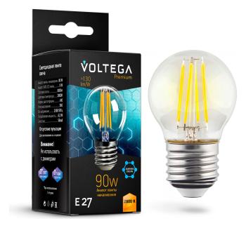 Лампа светодиодная Voltega Globe E27 9W Graphene E27 7Вт 2800K 7138 Лампа светодиодная Voltega Globe E27 9W Graphene E27 7Вт 2800K 7138