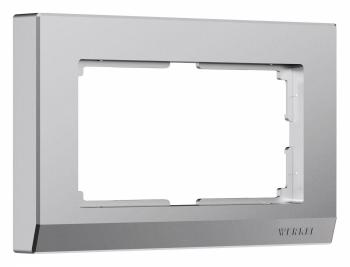 Рамка для двойной розетки Werkel Stark (серебряный матовый) W0081865 Рамка для двойной розетки Werkel Stark (серебряный матовый) W0081865