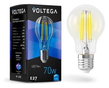 Лампа светодиодная Voltega General purpose bulb E27 7W E27 7Вт 4000K 7141 Лампа светодиодная Voltega General purpose bulb E27 7W E27 7Вт 4000K 7141