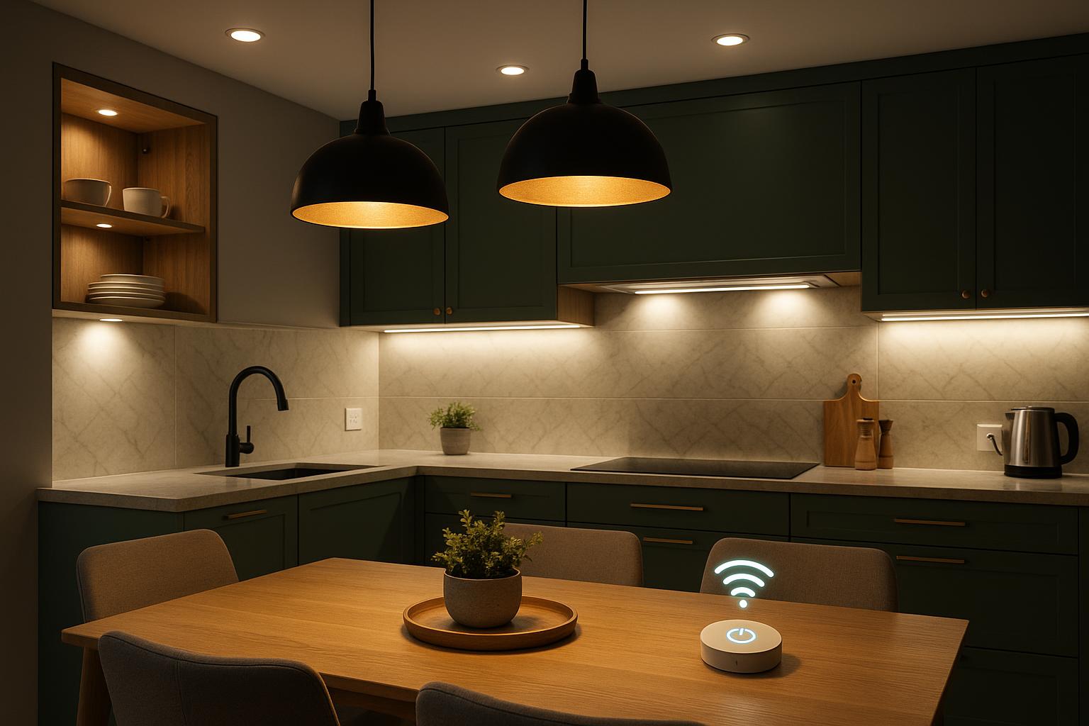 Открыть Освещение кухни: функциональные зоны и декор Фото Освещение кухни: функциональные зоны и декор