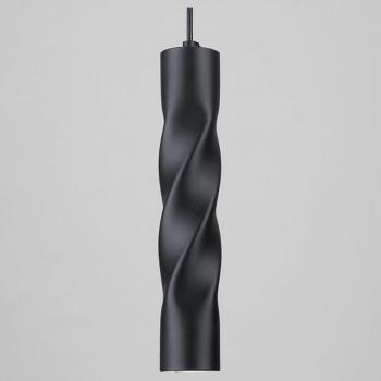 Подвесной светильник Eurosvet Scroll 50136/1 LED черный Подвесной светильник Eurosvet Scroll 50136/1 LED черный