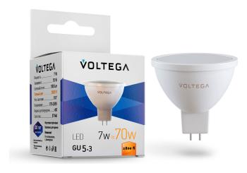 Лампа светодиодная Voltega Sofit GU5.3 GU5.3 7Вт 2800K 7058 Лампа светодиодная Voltega Sofit GU5.3 GU5.3 7Вт 2800K 7058
