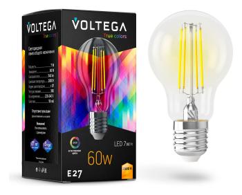Лампа светодиодная Voltega General purpose bulb E27 7W High CRI E27 7Вт 2800K 7154 Лампа светодиодная Voltega General purpose bulb E27 7W High CRI E27 7Вт 2800K 7154