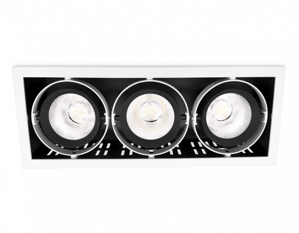 Открыть Встраиваемый светильник Ambrella Light Classic T81 T813 BK/CH 3*12W 4200K Фото Встраиваемый светильник Ambrella Light Classic T81 T813 BK/CH 3*12W 4200K