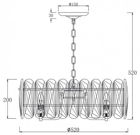 Фото Подвесной светильник Escada Arabana 2114/8S Gold