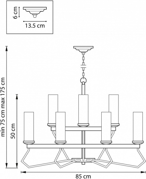 Фото Подвесная люстра Lightstar Flume 723125