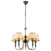 Открыть Подвесная люстра Arte Lamp Alice A3579LM-5AB Фото Подвесная люстра Arte Lamp Alice A3579LM-5AB