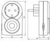 Фото Розетка с таймером Feron TM50 23238