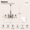 Фото Подвесная люстра Maytoni Grace RC247-PL-08-R
