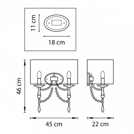 Фото Накладной светильник Lightstar Paralume 725623