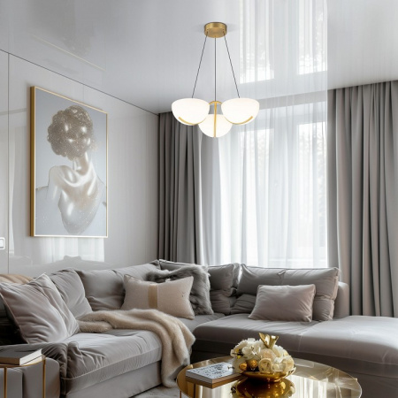 Фото Подвесная люстра Eurosvet Emisfero 50083/3 LED золото