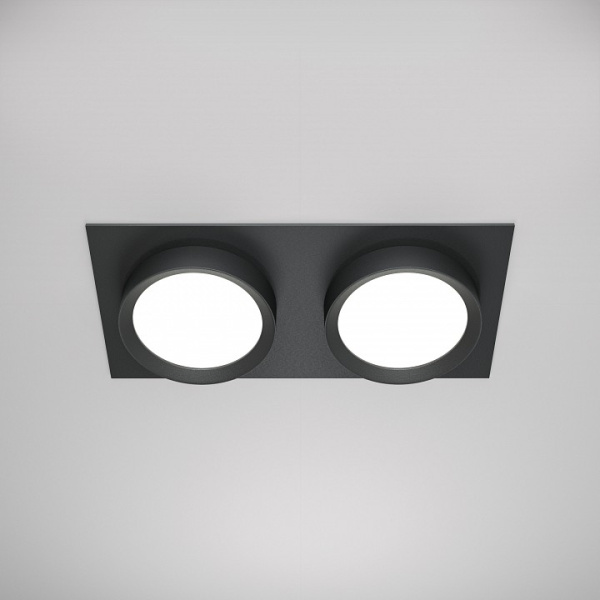 Фото Встраиваемый светильник Maytoni Hoop DL086-02-GX53-SQ-B