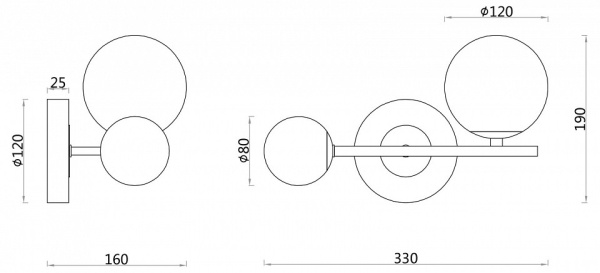 Открыть Бра F-promo Vials 3090-2W Фото Бра F-promo Vials 3090-2W