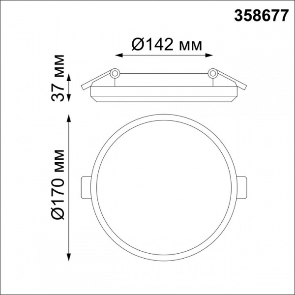 Фото Встраиваемый светильник Novotech Pandora 358677