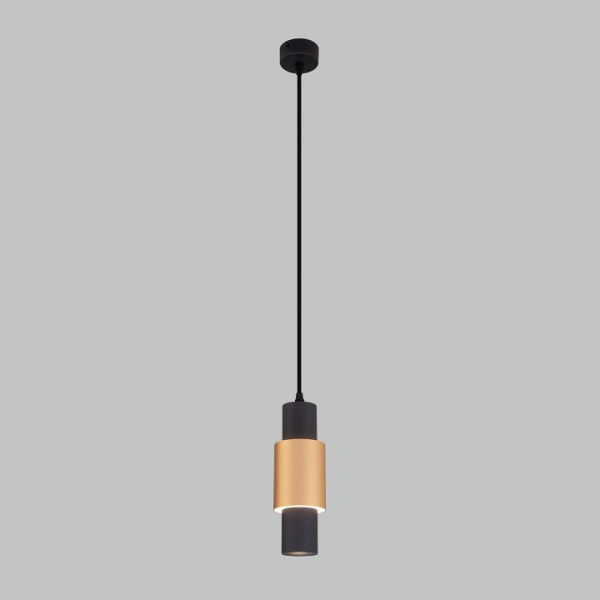 Фото Подвесной светильник Eurosvet Bento 50204/1 LED черный/матовое золото