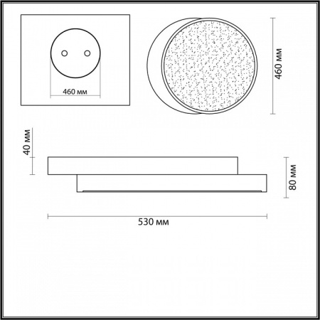 Фото Накладной светильник Lumion Agatha 4509/72CL