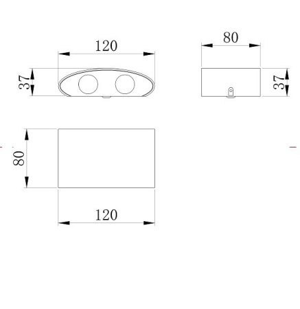 Фото Накладной светильник Maytoni Strato O417WL-L4GR3K