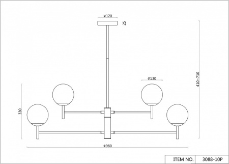 Фото Люстра на штанге F-promo Sheeny 3088-10P