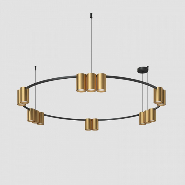 Фото Подвесная люстра Denkirs Orbit DK4067-BK+SG