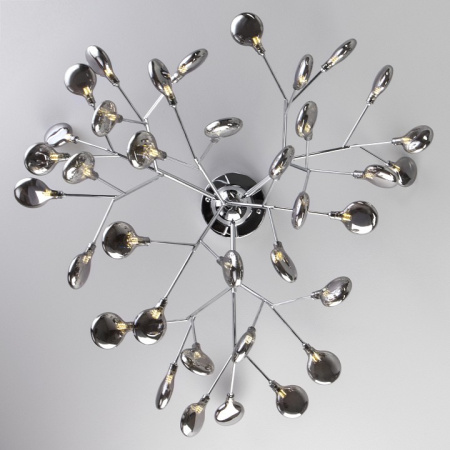 Открыть Потолочная люстра Bogate's Lamella 556 хром / дымчатый Фото Потолочная люстра Bogate's Lamella 556 хром / дымчатый