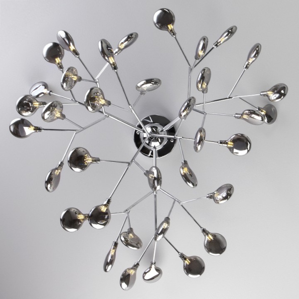 Открыть Потолочная люстра Bogate's Lamella 556 хром / дымчатый Фото Потолочная люстра Bogate's Lamella 556 хром / дымчатый