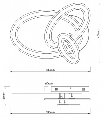 Фото Потолочная люстра Escada Volume 10241/3LED