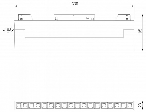 Фото Накладной светильник Elektrostandard Slim Magnetic a067371