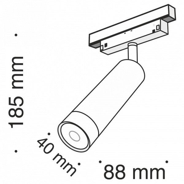 Фото Светильник на штанге Maytoni Focus LED TR019-2-7W3K-B