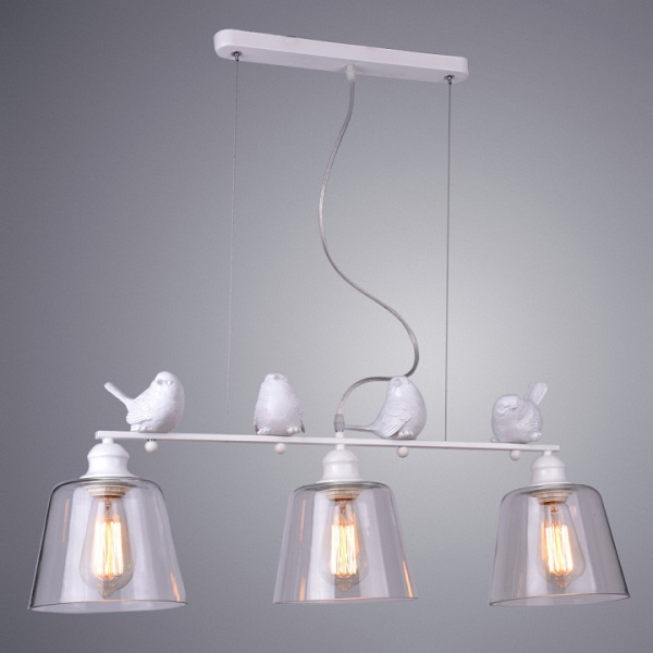 Открыть Подвесной светильник Arte Lamp Passero A4289SP-3WH Фото Подвесной светильник Arte Lamp Passero A4289SP-3WH