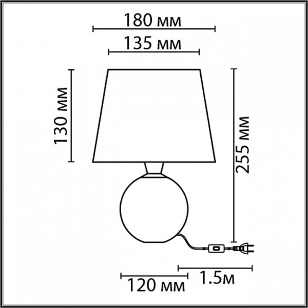 Фото Настольная лампа декоративная Lumion Tareka 8213/1T