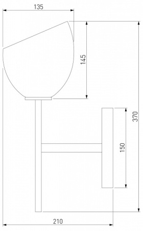 Фото Бра Eurosvet Arrista 60130/1 латунь
