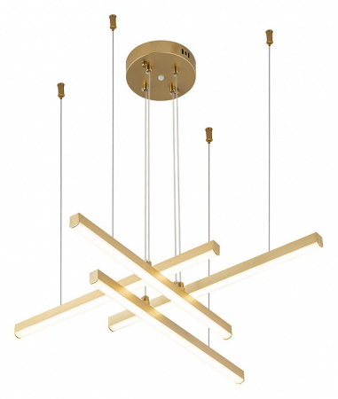 Открыть Подвесная люстра Indigo Paralleli 14017/4P Gold Фото Подвесная люстра Indigo Paralleli 14017/4P Gold