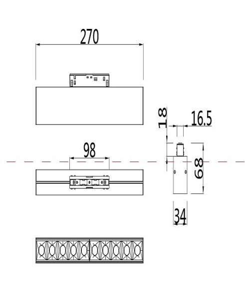 Фото Накладной светильник Maytoni Points TR014-2-20W3K-B