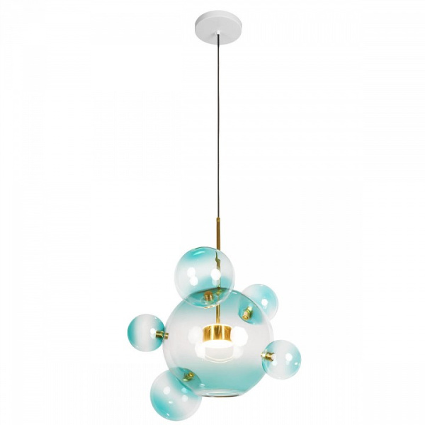 Открыть Подвесной светильник Loft it Bolle 2027-P6 Blue Фото Подвесной светильник Loft it Bolle 2027-P6 Blue