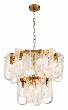 Открыть Подвесная люстра Indigo Brina 12027/12P Brass Фото Подвесная люстра Indigo Brina 12027/12P Brass