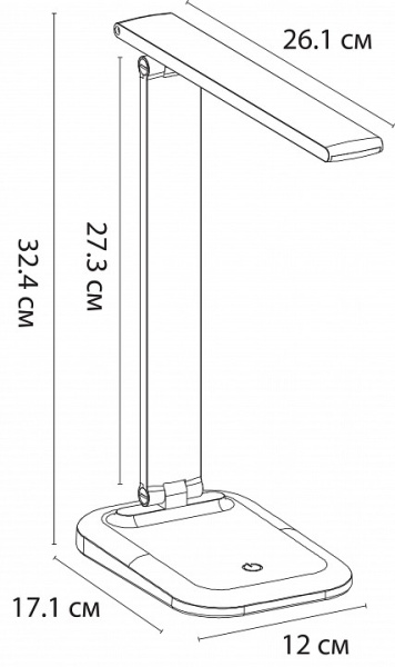 Фото Настольная лампа офисная Arte Lamp London A5124LT-1WH