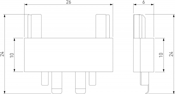 Фото Соединитель линейный для треков Elektrostandard Flat Magnetic a063739
